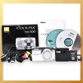 極美品｜Nikon COOLPIX S6300 デジタルカメラ クールピクス クリスタルシルバー｜M335