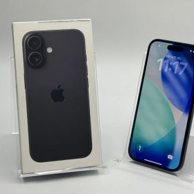 【箱付き中古B】iPhone 16 128GB ブラック バッテリー【100%】 SIMフリー 白ロム