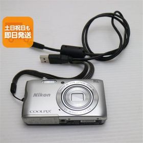 超美品 COOLPIX A300 シルバー 即日発送 コンデジ Nikon 本体 あすつく 土日祝発送OK