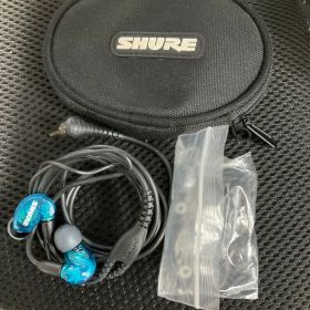 SHURE SE215 spe 青色 イヤホン