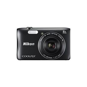Nikon デジタルカメラ COOLPIX S3700 ブラック 光学8倍ズーム 2005万画素 S(中古品)