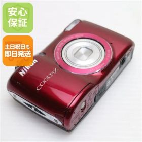 超美品 COOLPIX L26 レッド 即日発送 デジカメ Nikon デジタルカメラ 本体 土日祝発送OK 07000