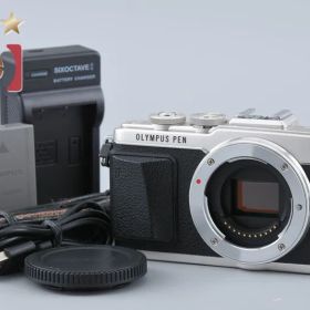 【中古】OLYMPUS オリンパス PEN Lite E-PL7 シルバー ミラーレス一眼カメラ シャッター回数僅少
