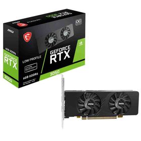 MSI GeForce RTX 3050 LP E 6G OC NVIDIA GeForce RTX 3050と6GB GDDR6メモリを搭載したグラフィックスカード