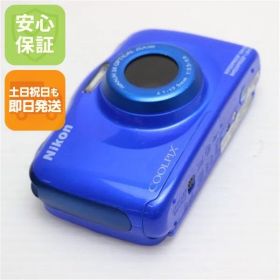 美品 COOLPIX S33 ブルー 即日発送 コンデジ Nikon 本体 土日祝発送OK 07000