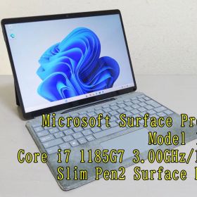 Microsoft Surface Pro 8 Model 1983 Core i7 1185G7 3.00GHz/16GB/SSD 256GB Wi-Fi 6 Bluetooth タッチパネル Slim Pen2 Surface Dock 付