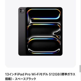 Apple iPad Pro（M5) 13インチ Wi-Fiモデル 512GB