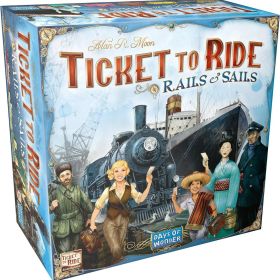 Ticket to Ride Rails & Sails 英語版 ボードゲーム 戦略 列車 船舶 2-5人用 10歳以上