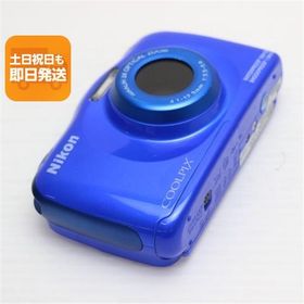 美品 COOLPIX S33 ブルー 即日発送 コンデジ Nikon 本体 あすつく 土日祝発送OK