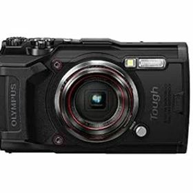 【中古】(非常に良い)OM SYSTEM/オリンパス OLYMPUS デジタルカメラ Tough TG-6 ブラック 1200万画素CMOS F2.0 15m 防水 100kgf耐荷重 GPS 内蔵Wi-Fi TG-6BLK