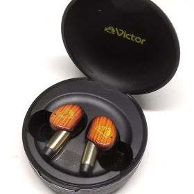 【中古】ヘッドフォン JVC 完全ワイヤレスイヤホン WOOD master (サンバーストブラウン) [HA-FW5000T-T]