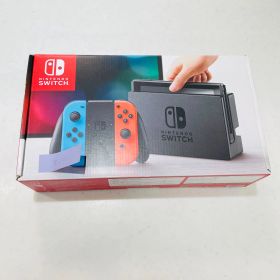 Nintendo Switch 本体 初期型V1 ネオンブルー ネオンレッド ストラップ欠品 液晶ベゼルキズあり HAC-S-KABAA XAJ70071206489