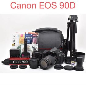Canon EOS 90D標準&望遠&単焦点トリプルレンズセット