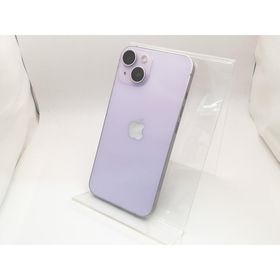 【中古】Apple 国内版 【SIMフリー】 iPhone 14 128GB パープル MPUY3J/A【秋葉3号】保証期間１ヶ月【ランクB】