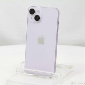 〔中古〕Apple(アップル) iPhone14 128GB パープル MPUY3J／A SIMフリー〔276-ud〕