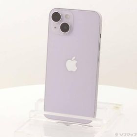 〔中古〕Apple(アップル) iPhone14 128GB パープル MPUY3J／A SIMフリー〔198-ud〕