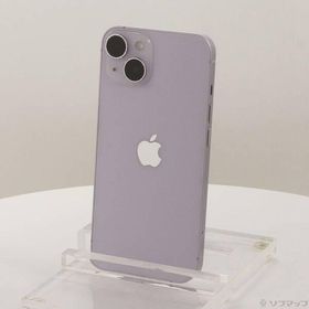 〔中古〕Apple(アップル) iPhone14 128GB パープル MPUY3J／A SIMフリー〔262-ud〕