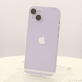 〔中古〕Apple(アップル) iPhone14 128GB パープル MPUY3J／A SIMフリー〔349-ud〕