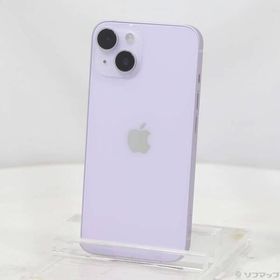 〔中古〕Apple(アップル) iPhone14 128GB パープル MPUY3J／A SIMフリー〔349-ud〕