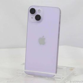 〔中古〕Apple(アップル) iPhone14 128GB パープル MPUY3J／A SIMフリー〔344-ud〕