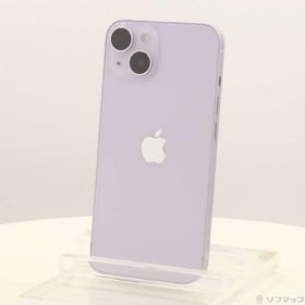 〔中古〕Apple(アップル) iPhone14 128GB パープル MPUY3J／A SIMフリー〔276-ud〕
