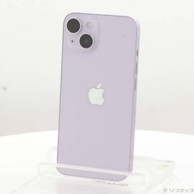 〔中古〕Apple(アップル) iPhone14 128GB パープル MPUY3J／A SIMフリー〔349-ud〕