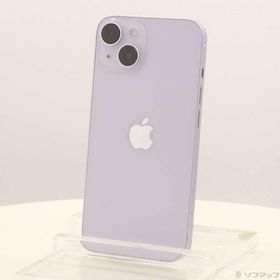 〔中古〕Apple(アップル) iPhone14 128GB パープル MPUY3J／A SIMフリー〔276-ud〕