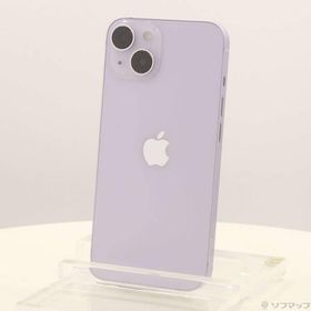 〔中古〕Apple(アップル) iPhone14 128GB パープル MPUY3J／A SIMフリー〔276-ud〕