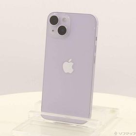 〔中古〕Apple(アップル) iPhone14 128GB パープル MPUY3J／A SIMフリー〔349-ud〕