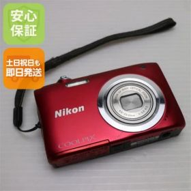 超美品 COOLPIX A100 レッド 即日発送 コンデジ Nikon 本体 土日祝発送OK 04000