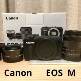 【美品】Canon EOS M 本体 レンズキット ストロボ付き