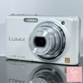 【美品】Panasonic LUMIX DMC-FX77 ホワイト 1210万画素 光学5倍ズーム 広角24mm ライカレンズ タッチパネル 美肌モード メイクアップ コンパクトデジタルカメラ パナソニック ルミックス