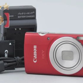 【中古】Canon キヤノン IXY 180 レッド コンパクトデジタルカメラ