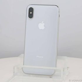 〔中古〕SoftBank iPhoneX 64GB シルバー MQAY2J／A SoftBank〔348-ud〕