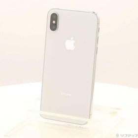 〔中古〕Apple(アップル) iPhoneX 64GB シルバー MQAY2J／A SIMフリー〔247-ud〕
