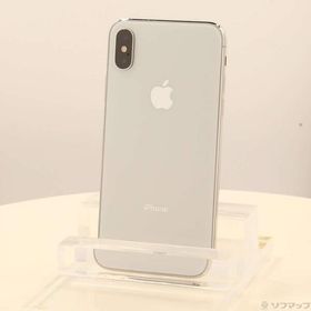 〔中古〕Apple(アップル) iPhoneX 64GB シルバー MQAY2J／A SIMフリー〔247-ud〕