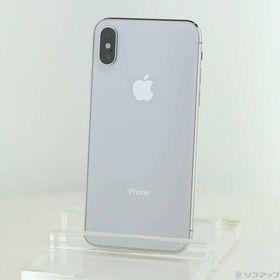 〔中古〕Apple(アップル) iPhoneX 64GB シルバー MQAY2J／A SIMフリー〔247-ud〕