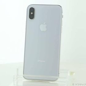 〔中古〕Apple(アップル) iPhoneX 64GB シルバー MQAY2J／A SIMフリー〔352-ud〕