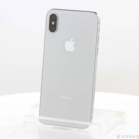 〔中古〕Apple(アップル) iPhoneX 64GB シルバー MQAY2J／A SIMフリー〔247-ud〕