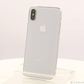 〔中古〕Apple(アップル) iPhoneX 64GB シルバー NQAY2J／A SIMフリー〔247-ud〕