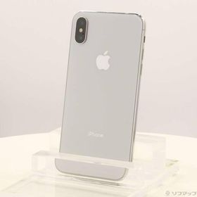 〔中古〕Apple(アップル) iPhoneX 64GB シルバー MQAY2J／A SIMフリー〔247-ud〕