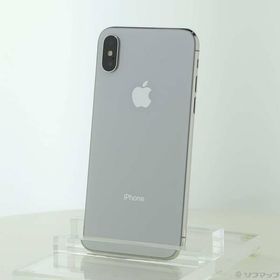 〔中古〕Apple(アップル) iPhoneX 64GB シルバー MQAY2J／A SIMフリー〔247-ud〕