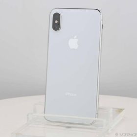 〔中古〕Apple(アップル) iPhoneX 64GB シルバー MQAY2J／A SIMフリー〔247-ud〕