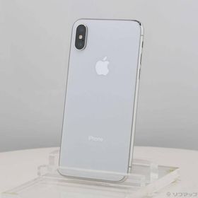 〔中古〕Apple(アップル) iPhoneX 64GB シルバー MQAY2J／A SIMフリー〔247-ud〕