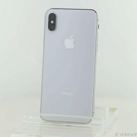 〔中古〕Apple(アップル) iPhoneX 64GB シルバー MQAY2J／A SIMフリー〔247-ud〕