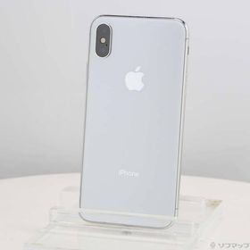 〔中古〕Apple(アップル) iPhoneX 256GB シルバー MQC22J／A SIMフリー〔247-ud〕