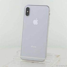 〔中古〕Apple(アップル) iPhoneX 256GB シルバー MQC22J／A SIMフリー〔247-ud〕