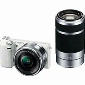 【中古】SONY デジタル一眼カメラNEX-5Tダブルズームレンズキットホワイト NEX-5TY-W