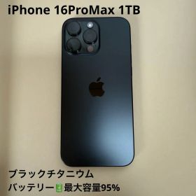【美品】【状態:Aランク】iPhone16 Pro Max 1TB 容量95%