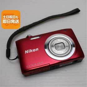 超美品 COOLPIX A100 レッド 即日発送 コンデジ Nikon 本体 あすつく 土日祝発送OK